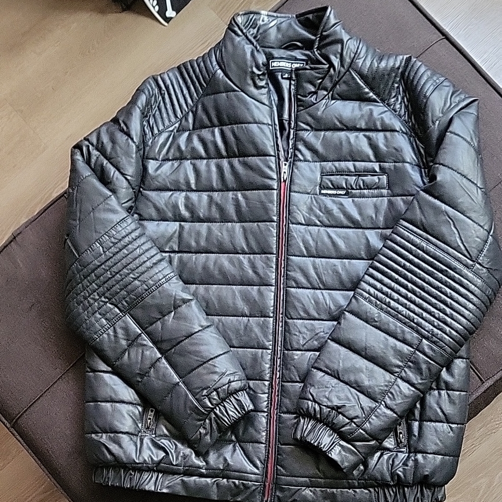 Members Only Black Quilted Puffer Jacket